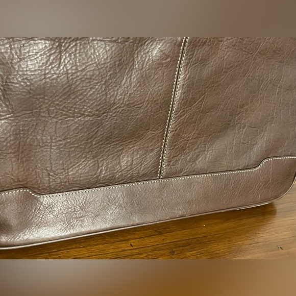 COLE HAAN Dark Brown Genuine Leather Front Flap Underarm Portfolio Briefcase - Picture 12 of 16